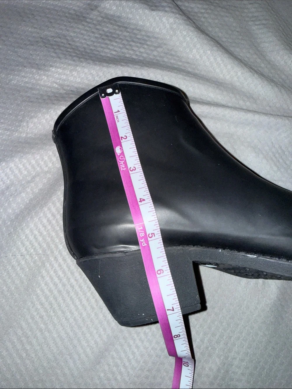 Nomad Women's Black Wrangler Cowboy Ankle Rubber Rain Boots Sz 10, Like New